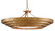 Belle Three Light Chandelier in Gold Leaf (142|9000-0187)
