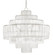 Sommelier Eight Light Chandelier in Opaque White/Contemporary Silver Leaf (142|9000-0160)