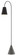 Lotz One Light Floor Lamp in Black Iron/Polished Portland Gray (142|8000-0070)