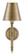 Bunny Williams One Light Wall Sconce in Light Moroccan Antique Brass (142|5000-0174)