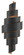Chiffonade Two Light Wall Sconce in French Black/Painted Gold (142|5000-0112)