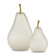 Glass Pear Pear Set of 2 in Matte Frost/Brass (142|1200-0641)