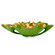 Wrapped Lotus Leaf Bowl in Green/Polished Gold (142|1200-0621)