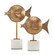 Cici Fish Set of 2 in Antique Brass/White (142|1200-0513)