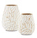Anika Collection Vase in White/Gold (142|1200-0496)