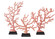 Coral Branches Set of 3 in Antique Red/Pale Pink/Black (142|1200-0436)
