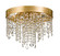 Winham Four Light Flush Mount in Antique Gold (60|WIN-613-GA-CL-MWP)