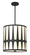 Royston Four Light Pendant in Black (60|ROY-805-BK)