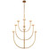 Pedra LED Chandelier in Antique-Burnished Brass (268|KW 5622AB-ALB)