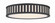 Kendal Four Light Flush Mount in Black Forged (60|KEN-8305-BF)
