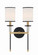 Hatfield Two Light Wall Sconce in Black Forged + Vibrant Gold (60|HAT-472-BF-VG)