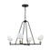 Gigi Four Light Chandelier in Black / Aged Brass (60|GIG-814-BK-AG)