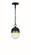 Capsule Three Light Outdoor Pendant in Matte Black + Textured Gold (60|CAP-8506-MK-TG)