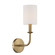 Bailey One Light Wall Sconce in Aged Brass (60|BAI-A2101-AG)