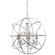 Solaris Six Light Chandelier in Olde Silver (60|9219-OS-CL-S)