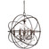 Solaris Six Light Chandelier in English Bronze (60|9219-EB-CL-S)