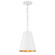 Alston Two Light Chandelier in Matte White + Antique Gold (60|8685-MT-GA)