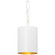 Alston One Light Mini Chandelier in Matte White / Antique Gold (60|8680-MT-GA)