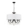 Othello Five Light Chandelier in Matte Black (60|6625-MK-CL-MWP)