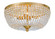 Rylee Four Light Flush Mount in Antique Gold (60|605-GA)
