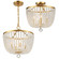 Rylee Four Light Semi Flush Mount in Antique Gold (60|604-GA_CEILING)