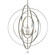 Luna Nine Light Chandelier in Antique Silver (60|587-SA)