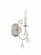 Ashton One Light Wall Sconce in Olde Silver (60|5011-OS-CL-S)