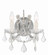 Maria Theresa Two Light Wall Sconce in Polished Chrome (60|4472-CH-CL-MWP)