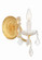Maria Theresa One Light Wall Sconce in Gold (60|4471-GD-CL-MWP)