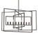 Capri Nine Light Chandelier in Raw Steel (60|337-RS)