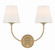 Sylvan Two Light Wall Sconce in Vibrant Gold (60|2442-OP-VG)