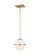 Truax One Light Chandelier in Aged Brass (60|2107-AG)