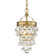 Calypso One Light Mini Chandelier in Vibrant Gold (60|131-VG)