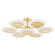 Topaz LED Semi Flush Mount in Vintage Polished Brass (68|328-38-VPB)