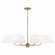 Welsley Six Light Chandelier in Aged Brass (65|450461AD)