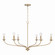 Dolan Six Light Chandelier in Matte Brass (65|449961MA)