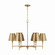 Whitney Six Light Chandelier in Aged Brass (65|449761AD-707)