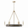 Finn Six Light Chandelier in Black Stain and Matte Brass (65|447361KR)