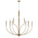 Holden Ten Light Chandelier in Aged Brass (65|445901AD)