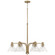 Greer Six Light Chandelier in Aged Brass (65|445861AD-528)