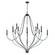 Bentley 12 Light Chandelier in Black Iron (65|441601BI)