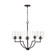 Carter Five Light Chandelier in Bronze (65|439351BZ-500)