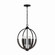 Clive Four Light Pendant in Carbon Grey and Black Iron (65|347642CK)