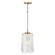 Lexi One Light Pendant in Aged Brass (65|341711AD)