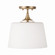 Presley One Light Dual Mount Semi Flush/Pendant in Aged Brass (65|248911AD)
