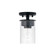 Mason One Light Semi Flush Mount in Matte Black (65|246811MB-532)
