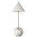 Cleo One Light Accent Lamp in Antique-Burnished Brass (268|KW 3118AB/WHT)
