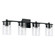 Mason Four Light Vanity in Matte Black (65|146841MB-532)