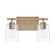 Greyson Two Light Vanity in Aged Brass (65|128521AD-449)