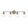 Mid Century Four Light Vanity in Aged Brass (65|121141AD-426)